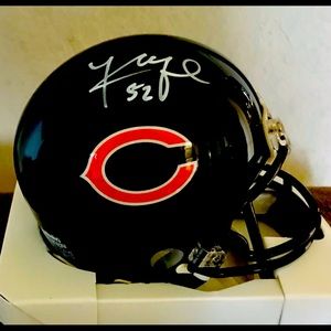 Kahlil Mack Autographed Bears Riddell NFL Mini Helmet